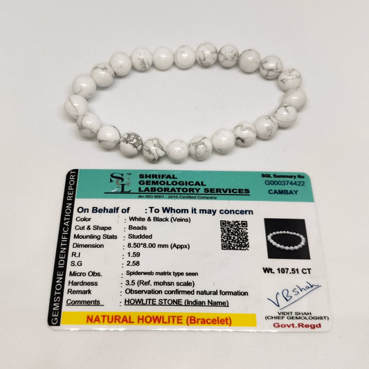 Howlite Bracelet | Authentic Crystal Jewelry