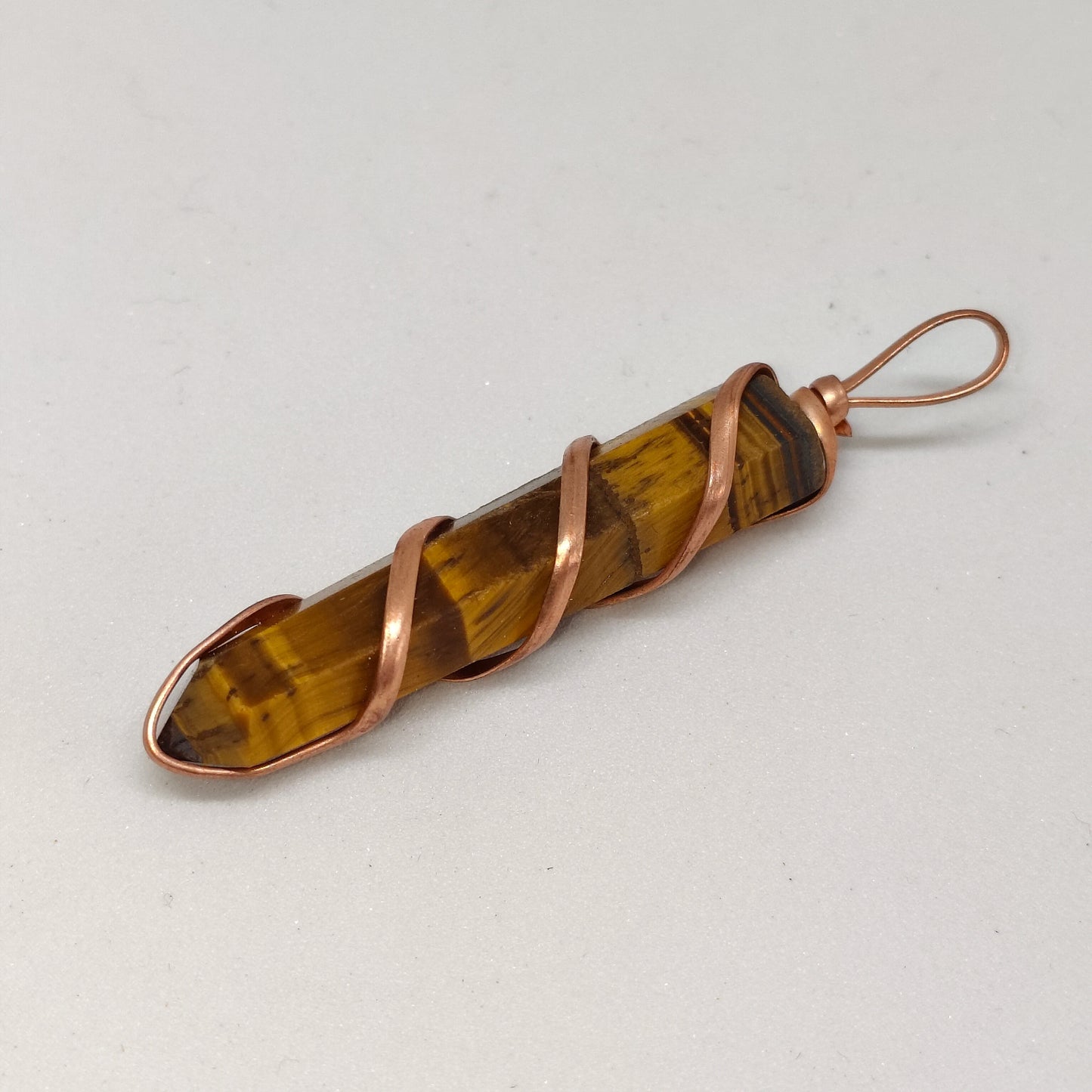 Tiger Eye Pencil Pendant | Authentic Crystal Jewelry
