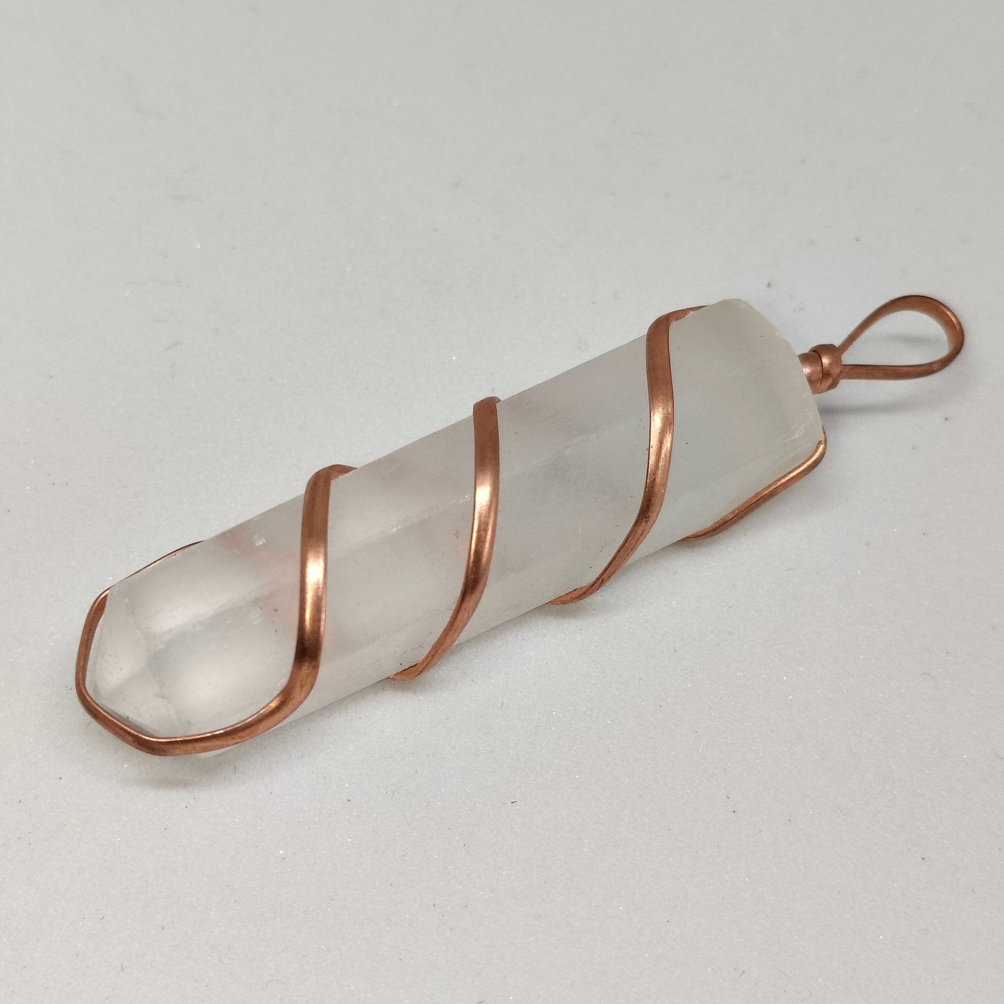 Selenite Pencil Pendant | Authentic Crystal Jewelry