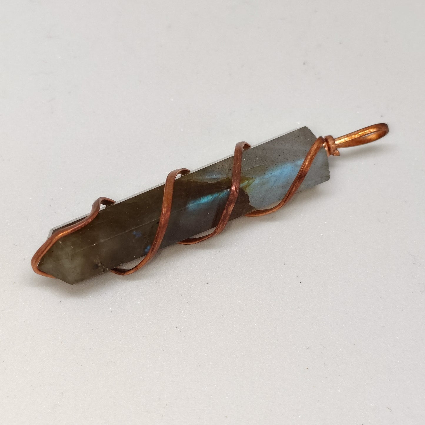 Labradorite Pencil Pendant | Authentic Crystal Jewelry