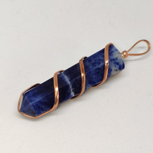 Sodalite Pencil Pendant | Authentic Crystal Jewelry