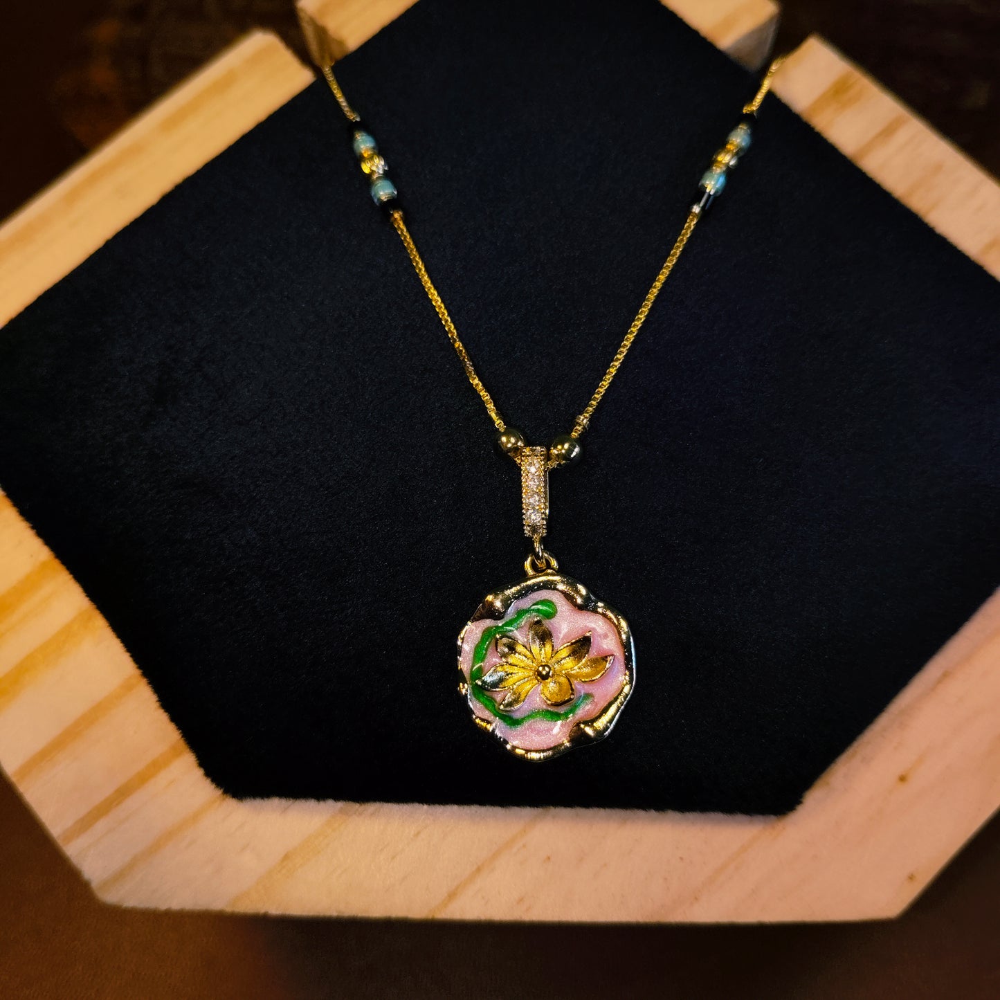 Petal Glow 18K Gold Plated Mangalsutra