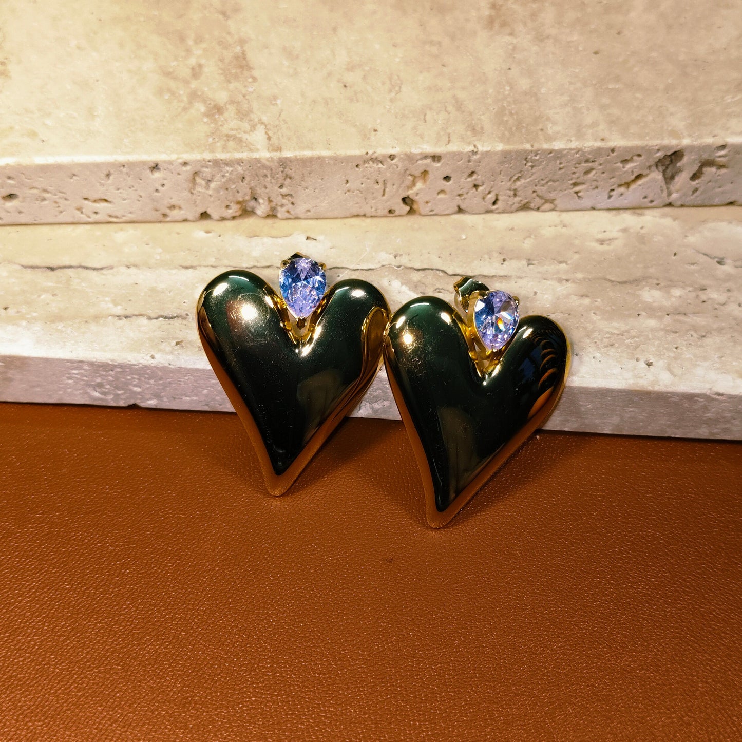 Eternal Heart 18K Gold Plated Earrings