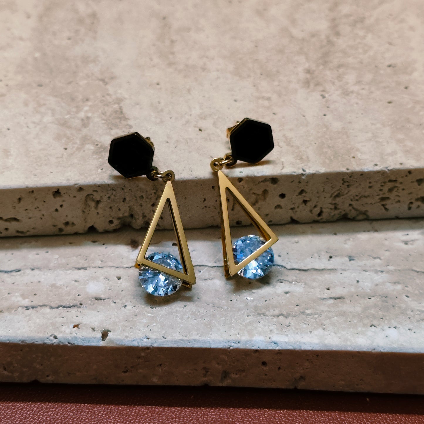 Midnight Glow 18K Gold Plated Earrings