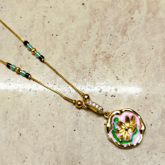 Petal Glow 18K Gold Plated Mangalsutra