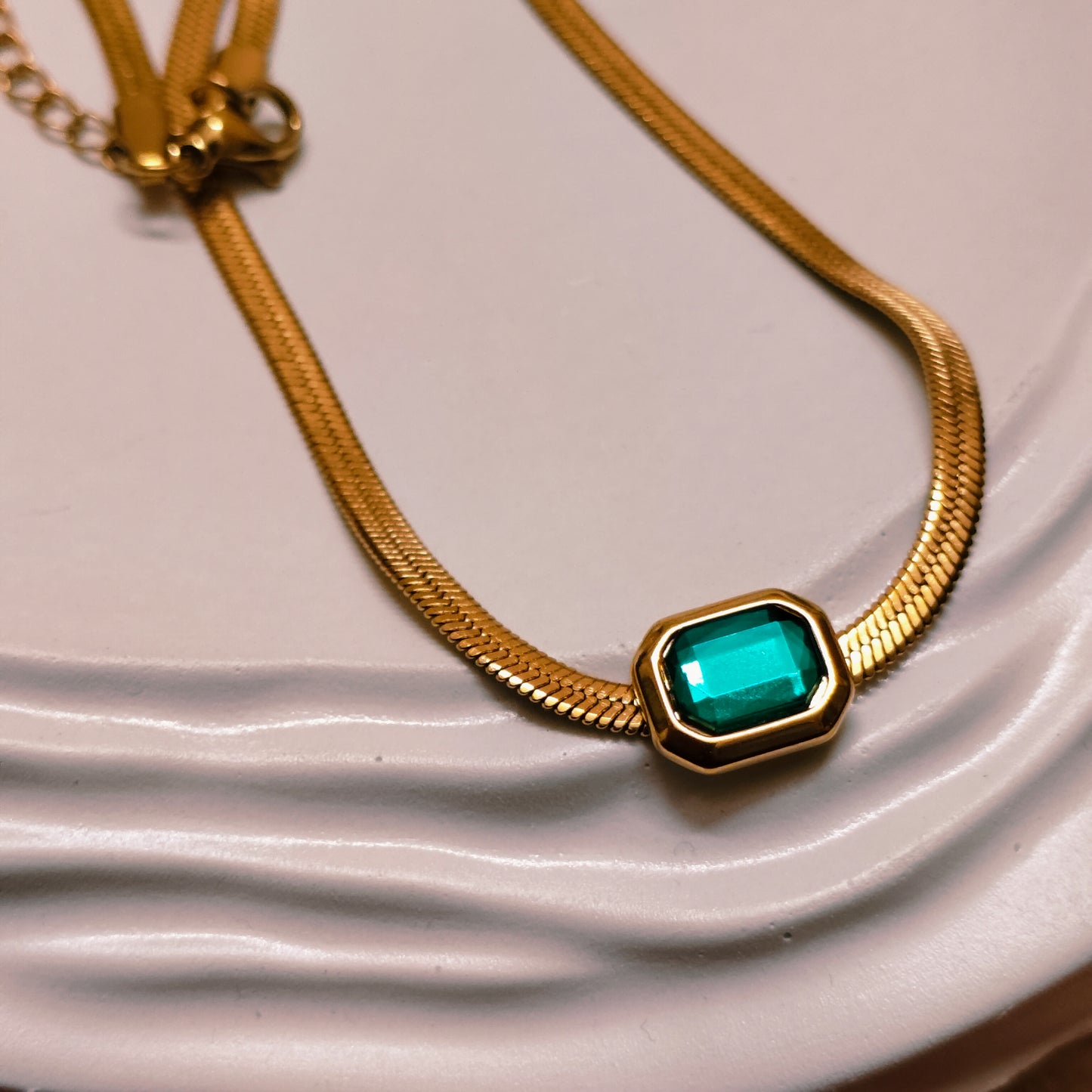 Enchanted Green 18K Gold Plated Necklace