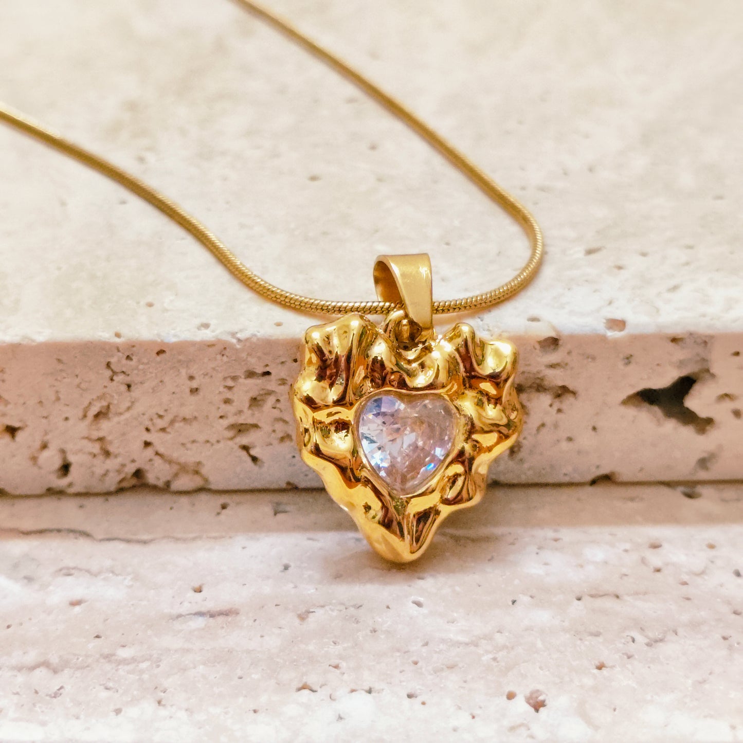 Heart Alchemy 18K Gold Plated Pendant Necklace