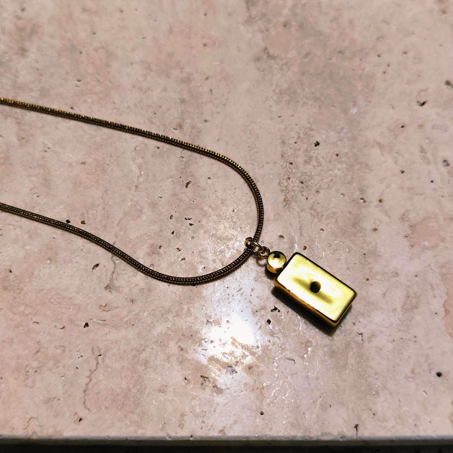 Aurora Green 18K Gold Plated Pendant Necklace