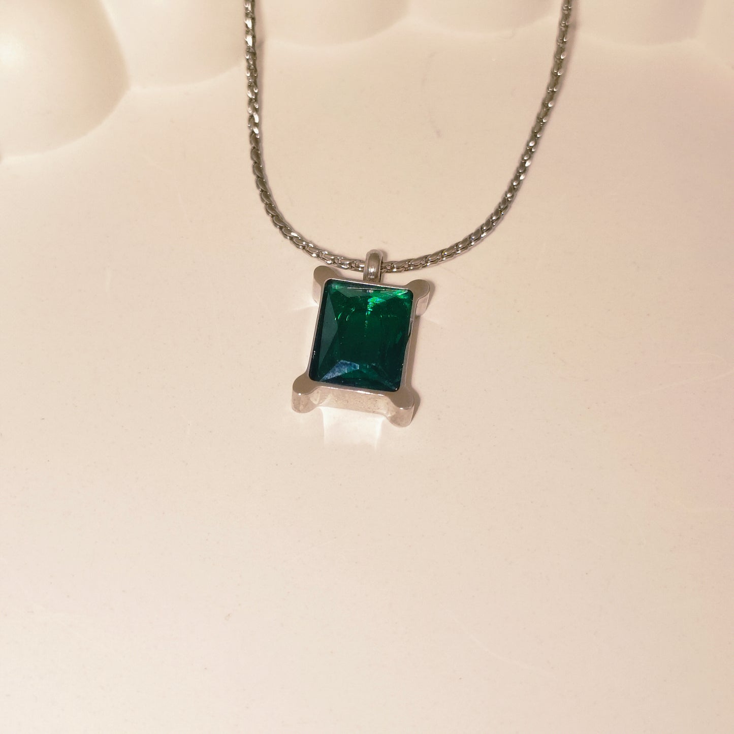 Celestial Green 18K Gold Plated Pendant Necklace