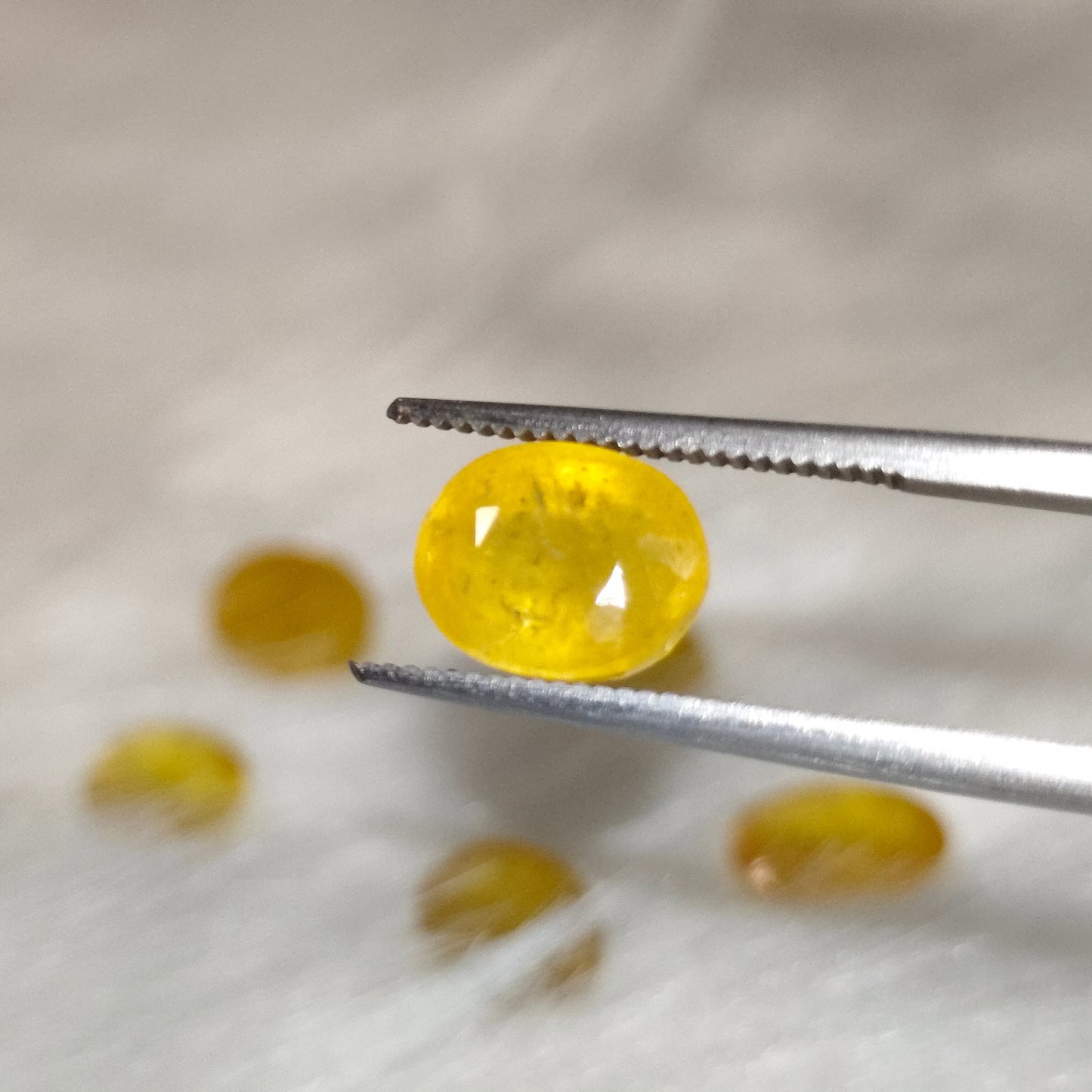 Natural Bangkok Yellow Sapphire | Glass Filled | Certified Loose Gemstone