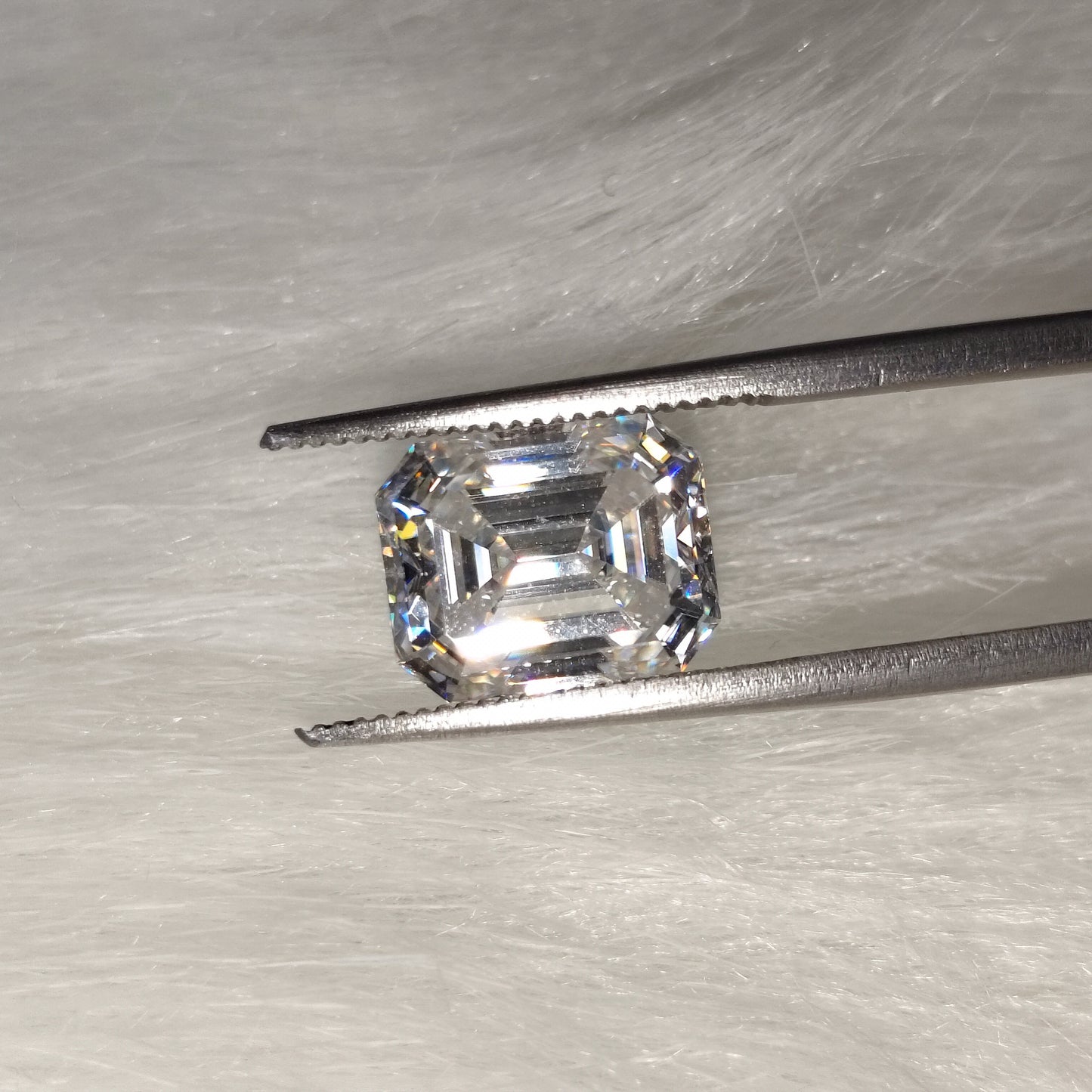Moissanite Emerald Cut | GRA Certified Laser Engraved Loose Gemstone