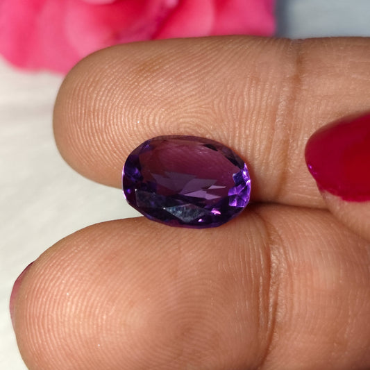 Natural  Brazilian Amethyst | Certified Loose Gemstone
