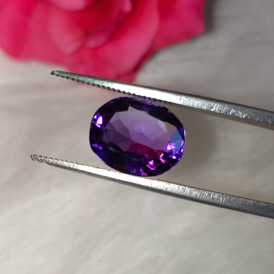 Natural  Brazilian Amethyst | Certified Loose Gemstone