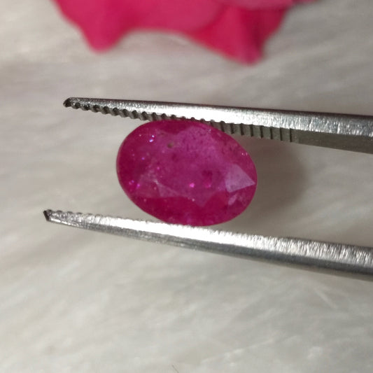 Natural Bangkok Ruby | Glass Filled | Certified Loose Gemstone