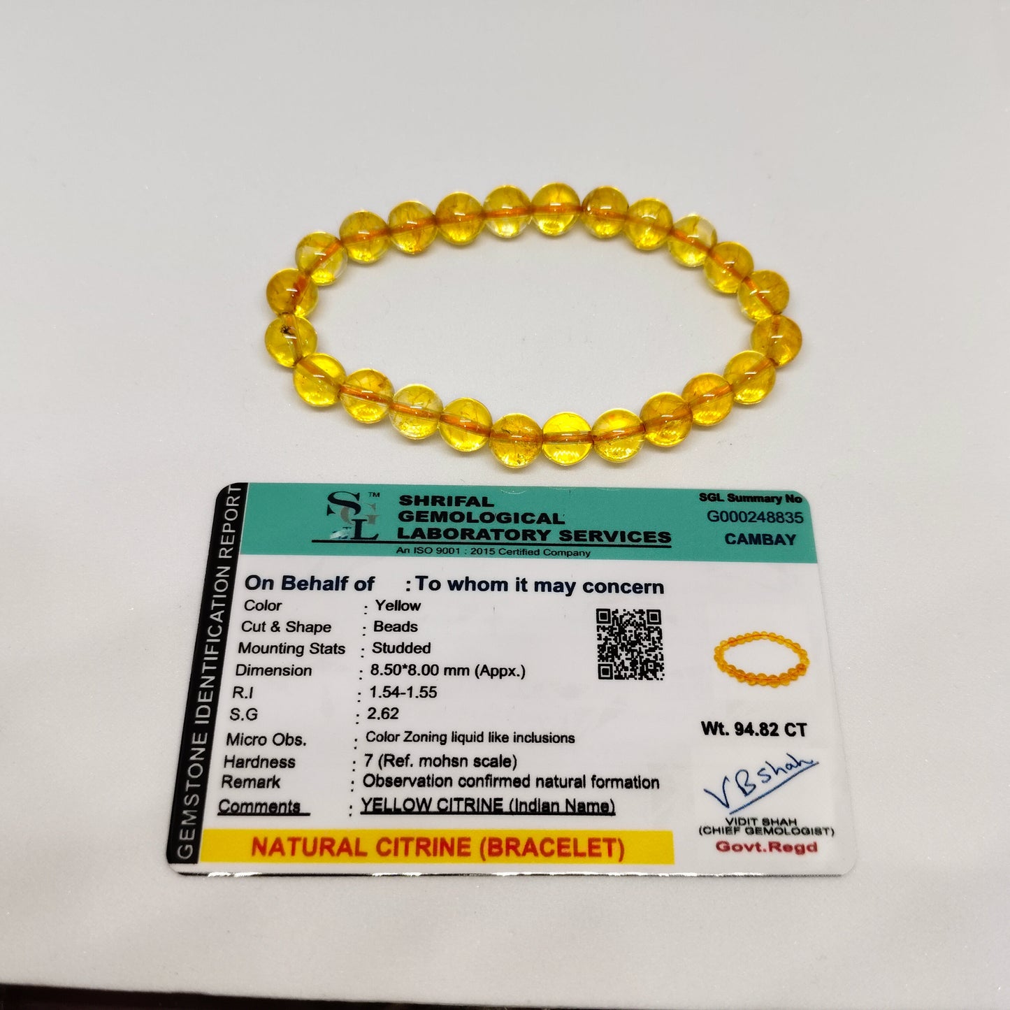 Citrine Bracelet | Authentic Crystal Jewelry