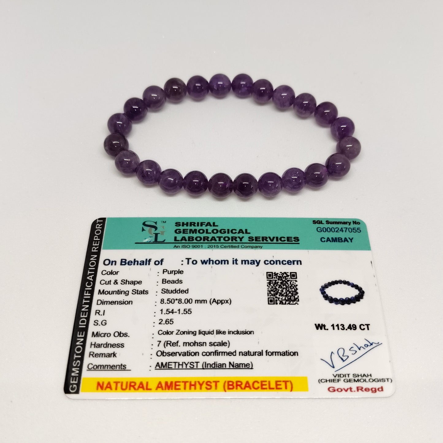 Amethyst Bracelet | Authentic Crystal Jewelry