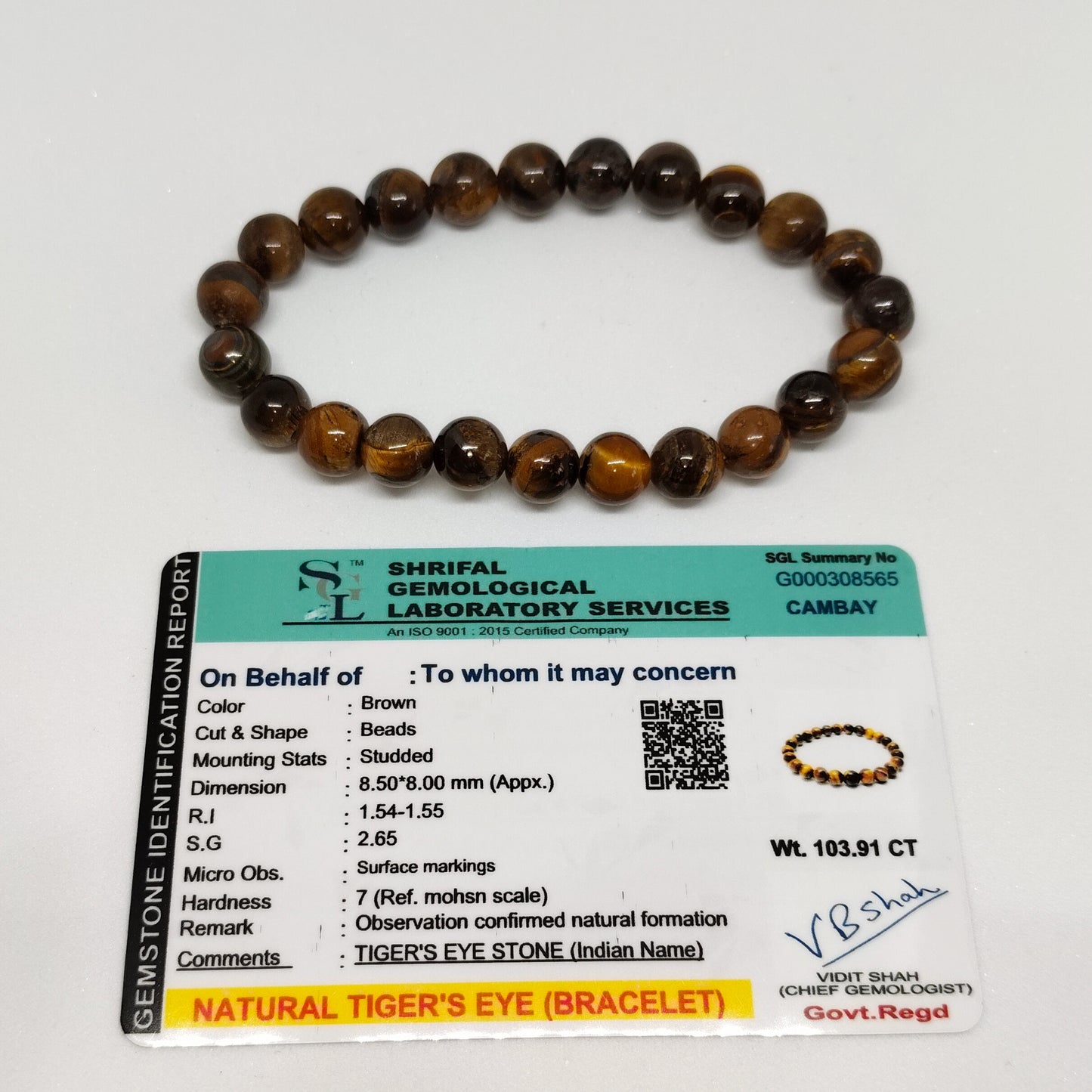 Tiger Eye Bracelet | Authentic Crystal Jewelry