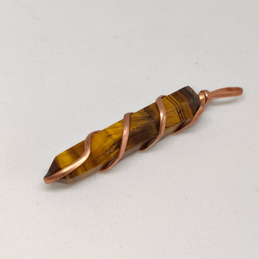 Tiger Eye Pencil Pendant | Authentic Crystal Jewelry