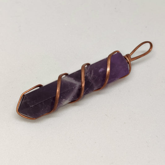 Amethyst Pencil Pendant | Authentic Crystal Jewelry