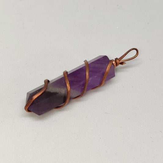 Amethyst Pencil Pendant | Authentic Crystal Jewelry