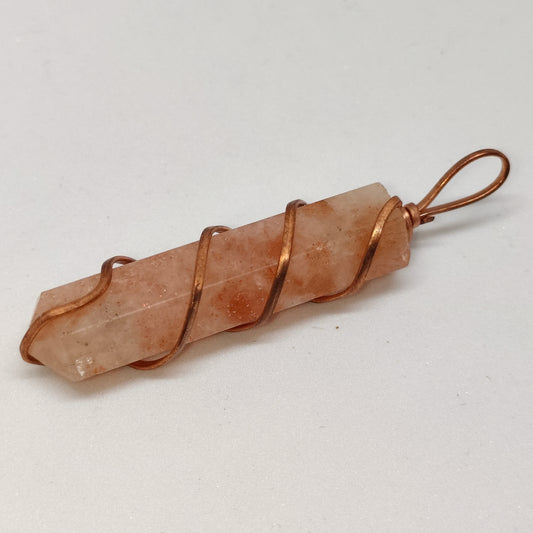 Sunstone Pencil Pendant | Authentic Crystal Jewelry
