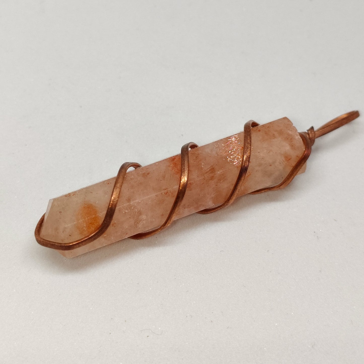 Sunstone Pencil Pendant | Authentic Crystal Jewelry