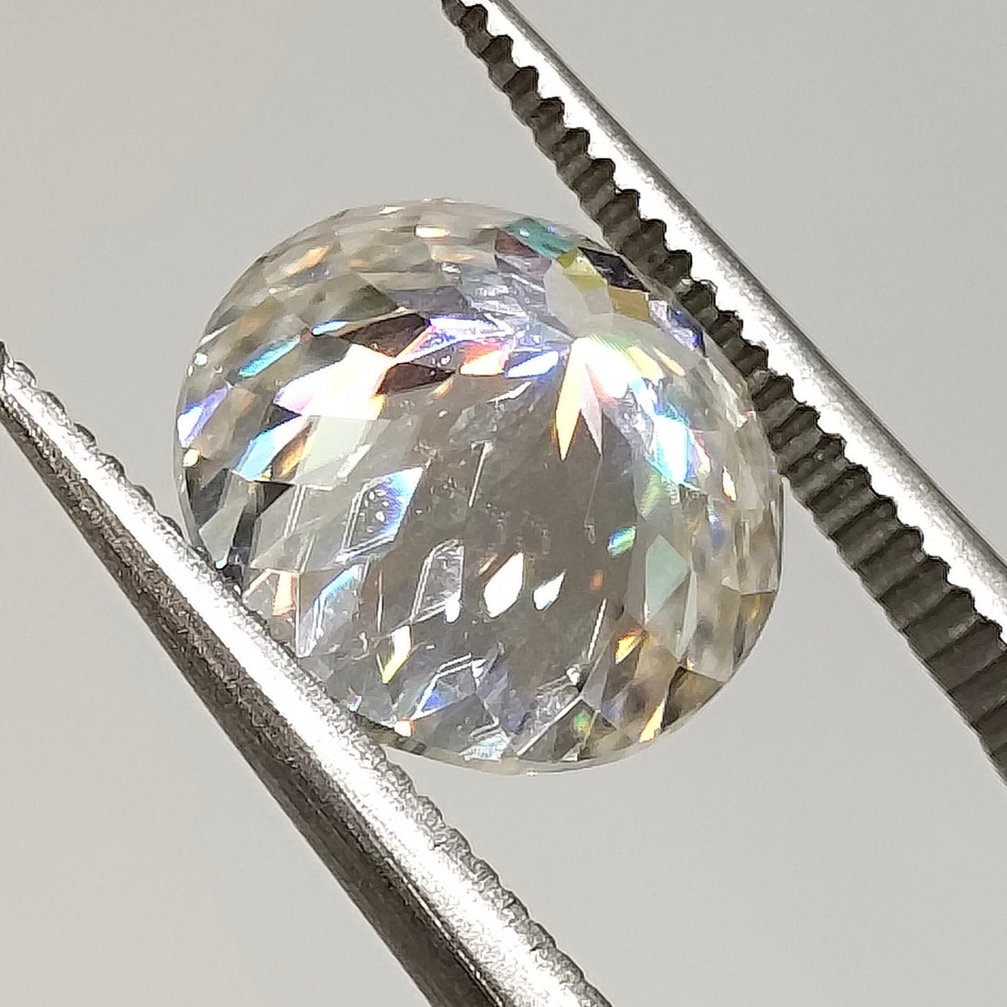 Moissanite Portuguese Cut | GRA Certified Laser Engraved Loose Gemstone