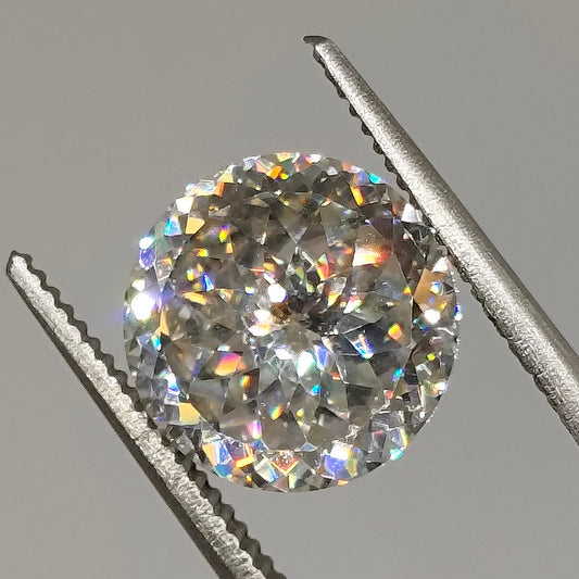 Moissanite Portuguese Cut | GRA Certified Laser Engraved Loose Gemstone