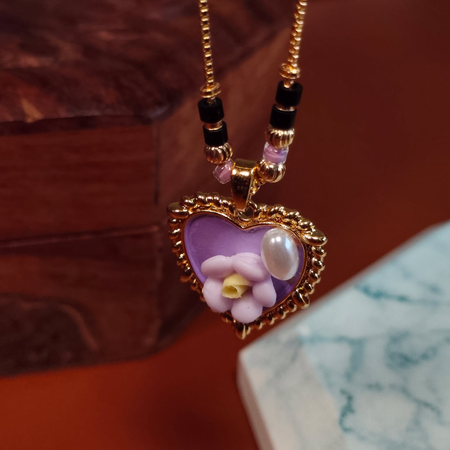 Violet Bloom 18K Gold Plated Mangalsutra