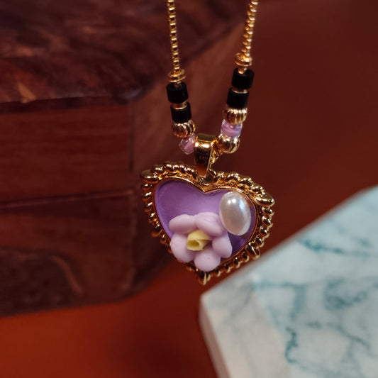 Violet Bloom 18K Gold Plated Mangalsutra
