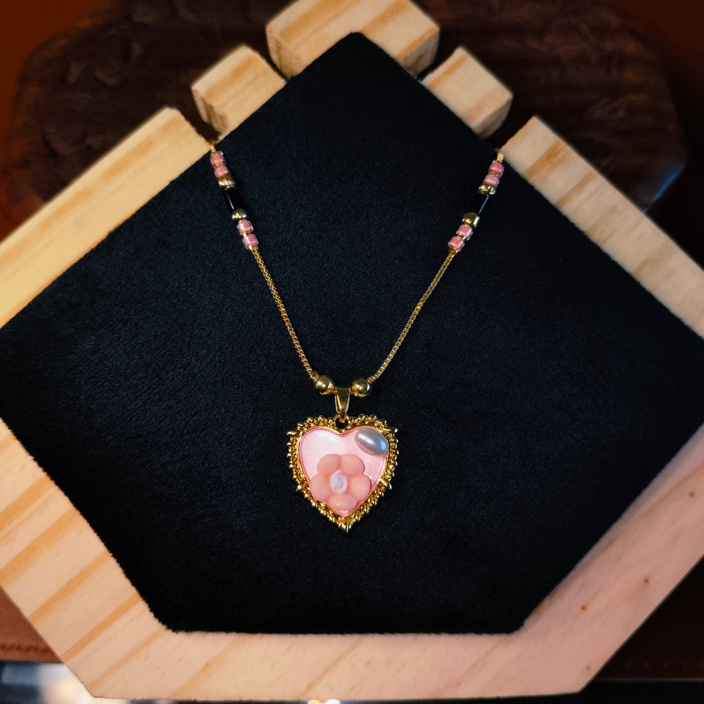 Pink Bloom 18K Gold Plated Mangalsutra
