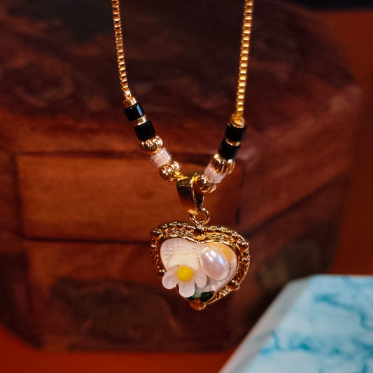 White Bloom 18K Gold Plated Mangalsutra