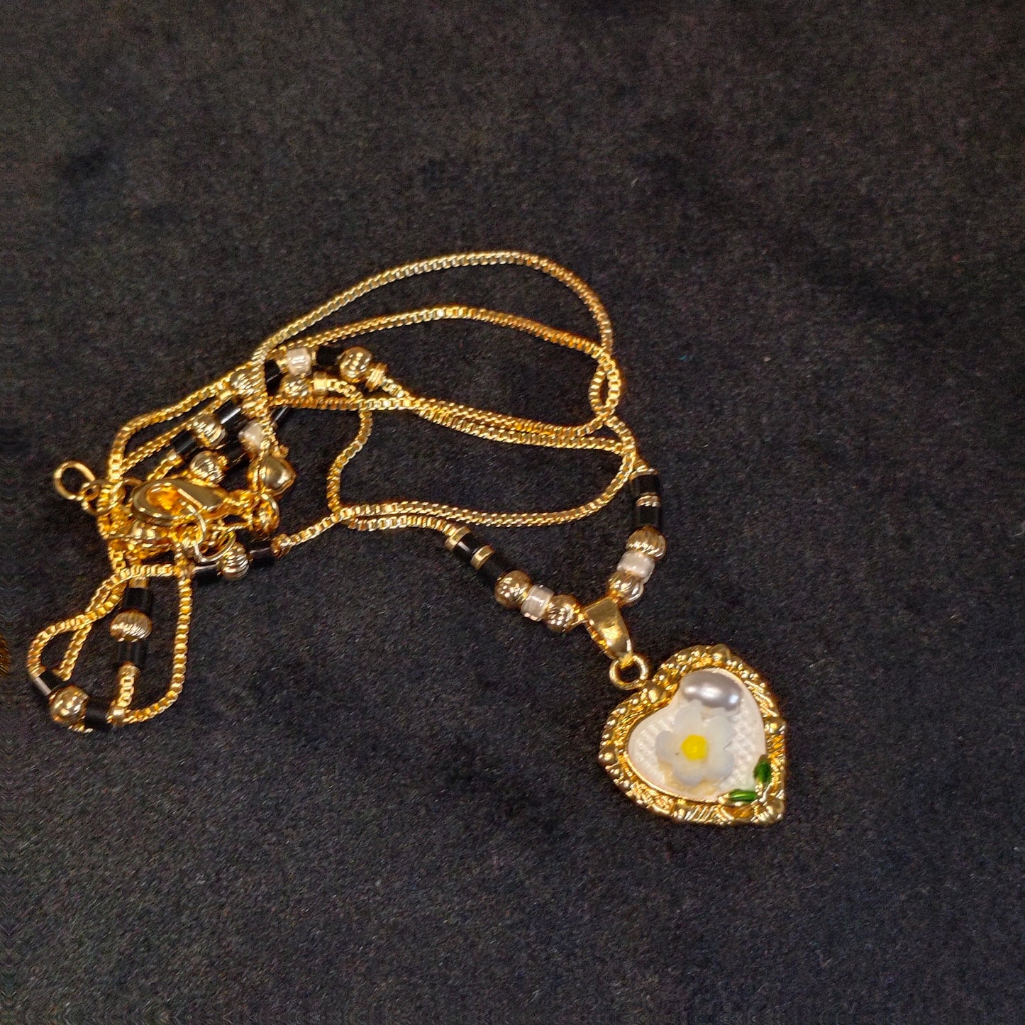 White Bloom 18K Gold Plated Mangalsutra