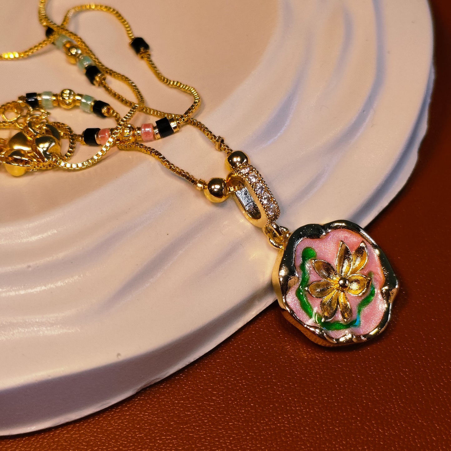 Petal Glow 18K Gold Plated Mangalsutra