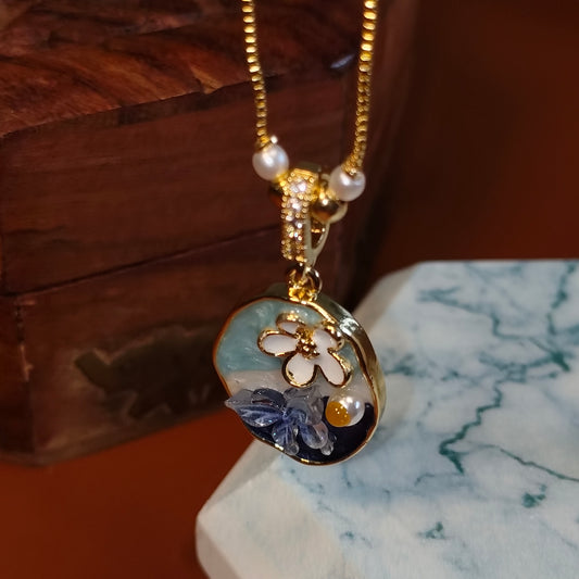 Blue Blossom 18K Gold Plated Mangalsutra