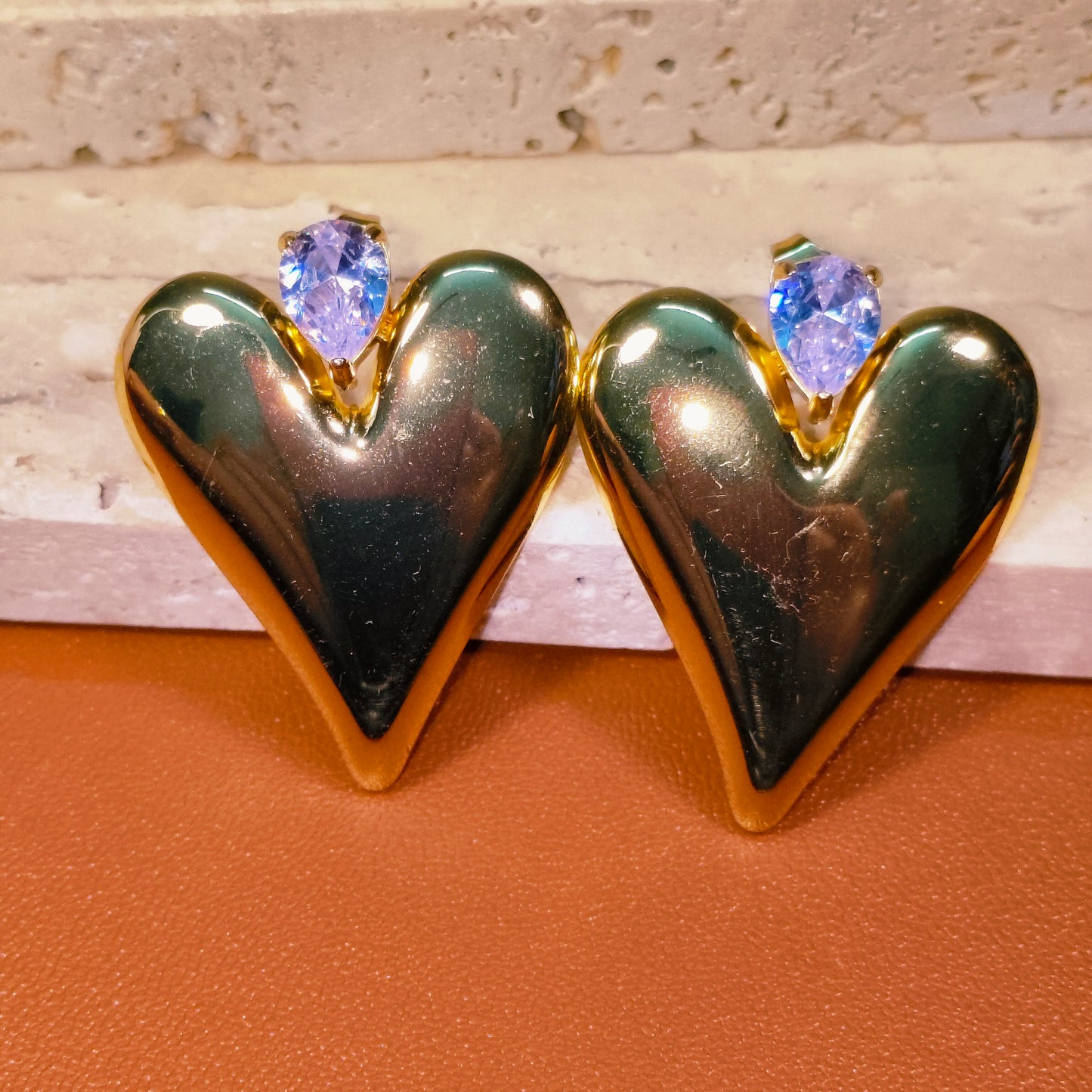 Eternal Heart 18K Gold Plated Earrings