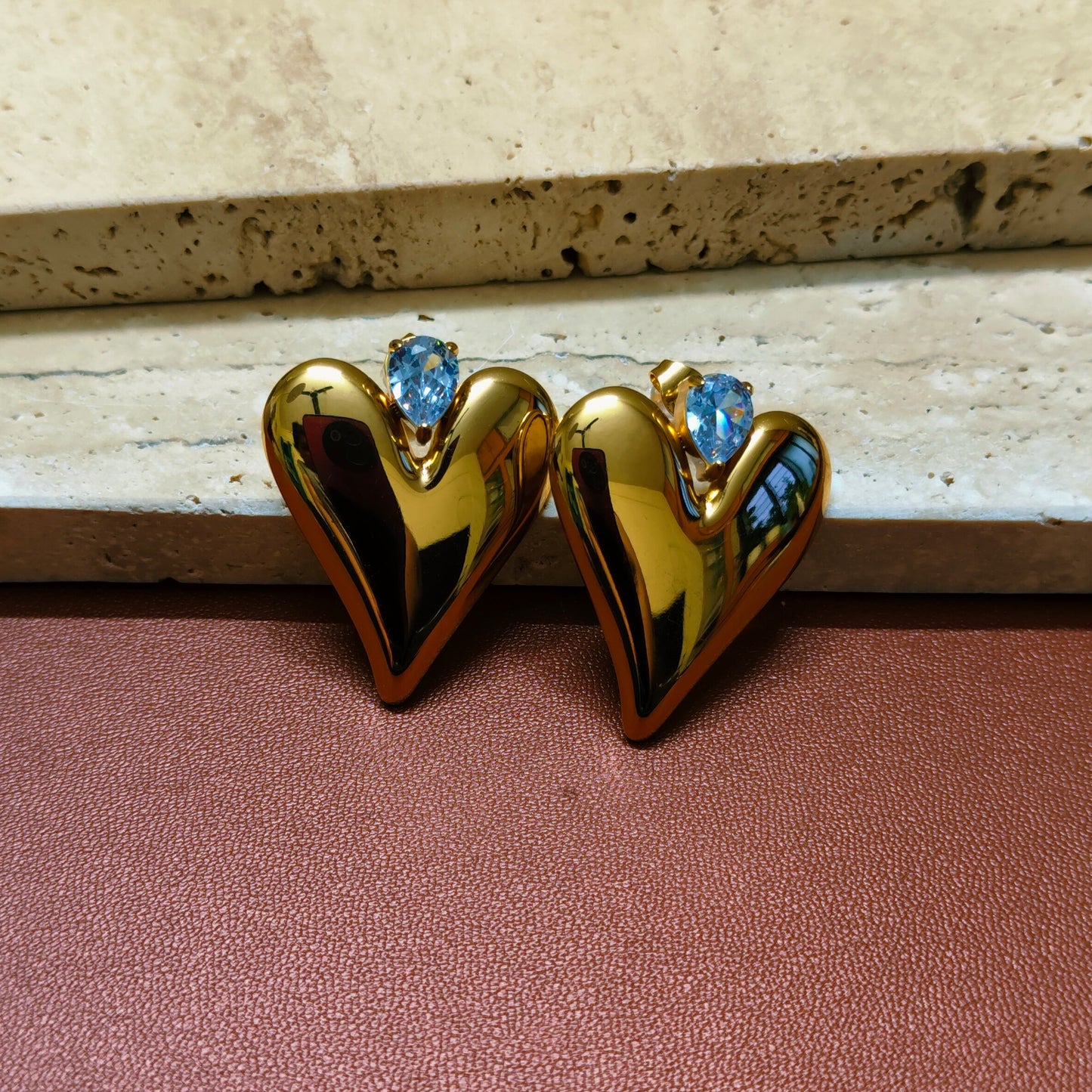 Eternal Heart 18K Gold Plated Earrings