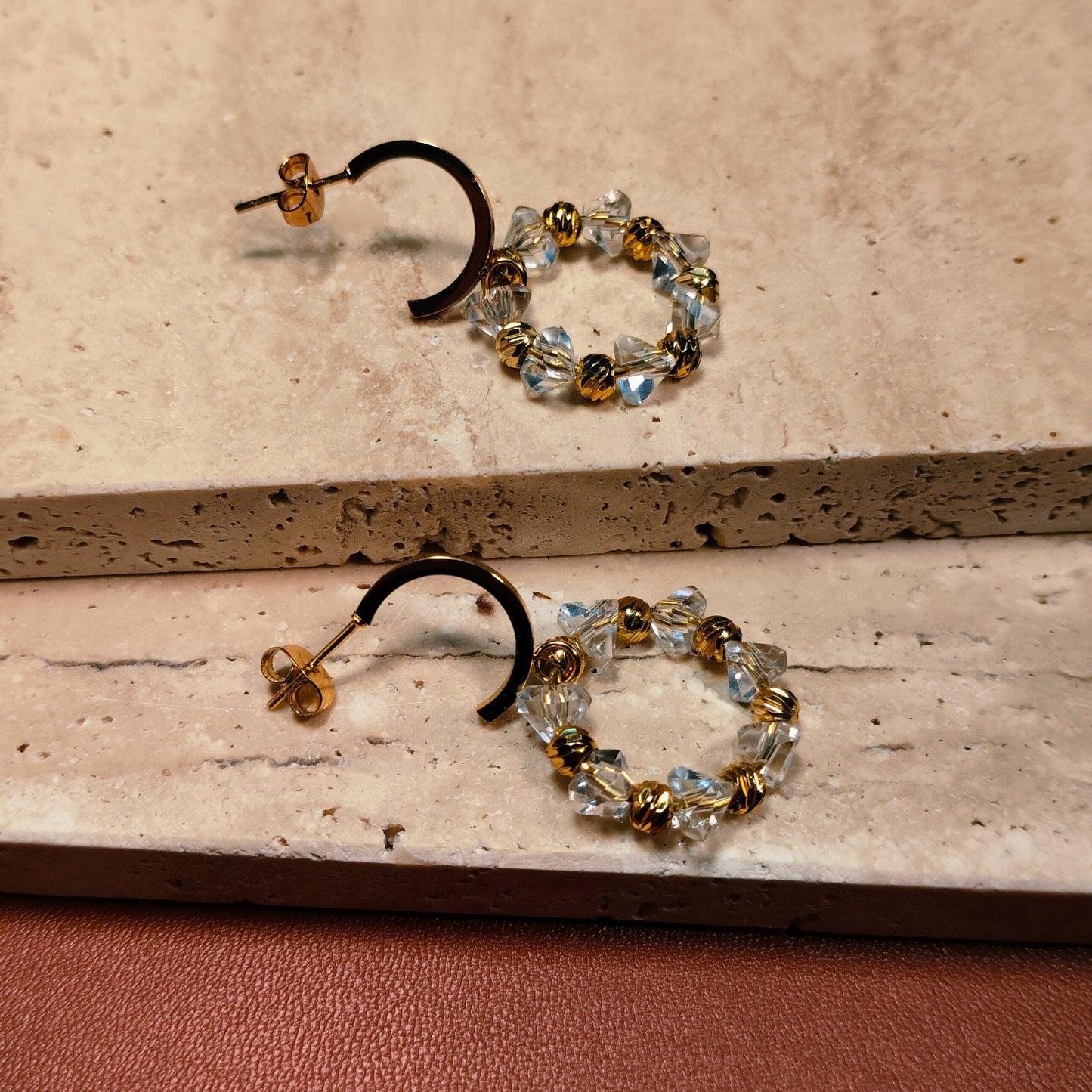 Crystal Dew 18K Gold Plated Earrings