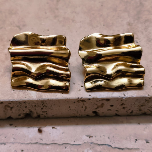 Auric Wave 18K Gold Plated Earrings
