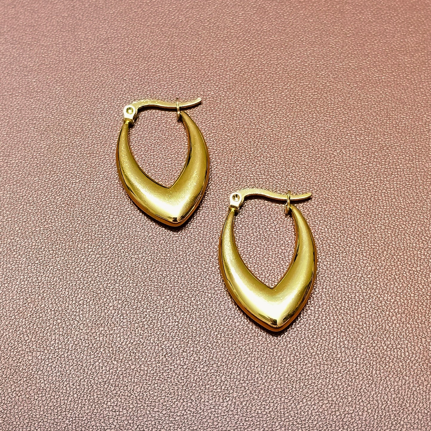Molten Gold 18K Gold Plated Chunky Hoop Earrings