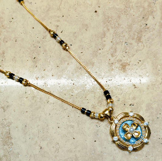 Silver Mist 18K Gold Plated Mangalsutra