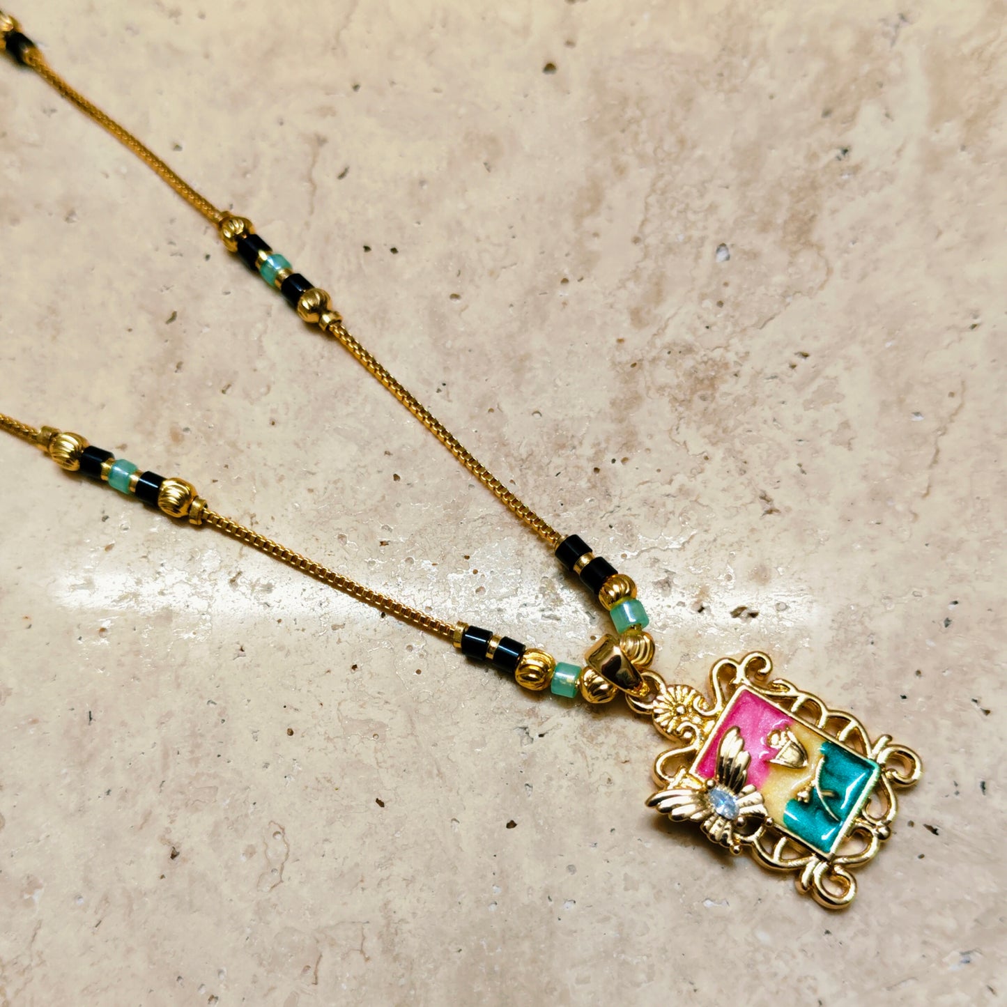 Butterfly Garden 18K Gold Plated Mangalsutra