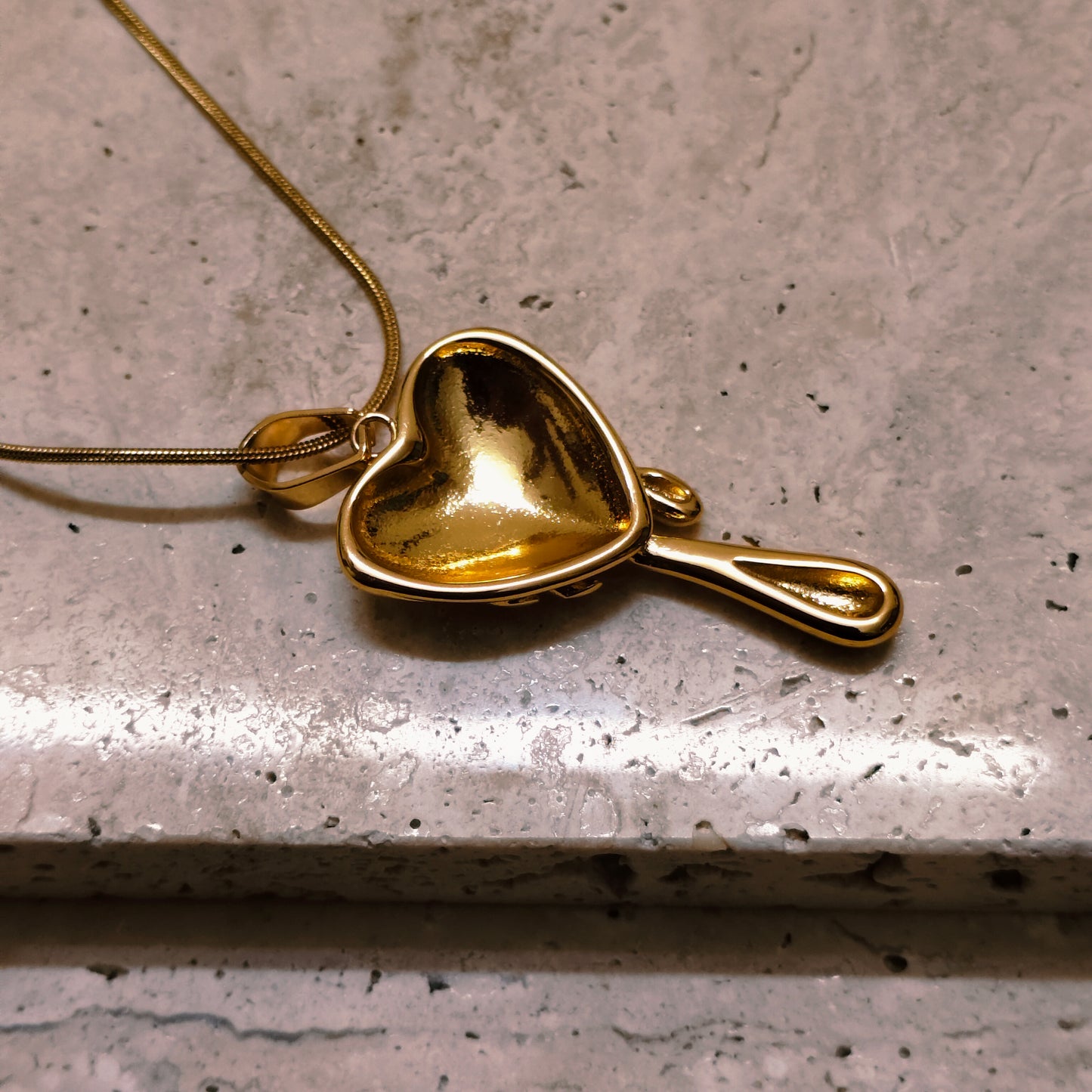 Liquid Love 18K Gold Plated Pendant Necklace