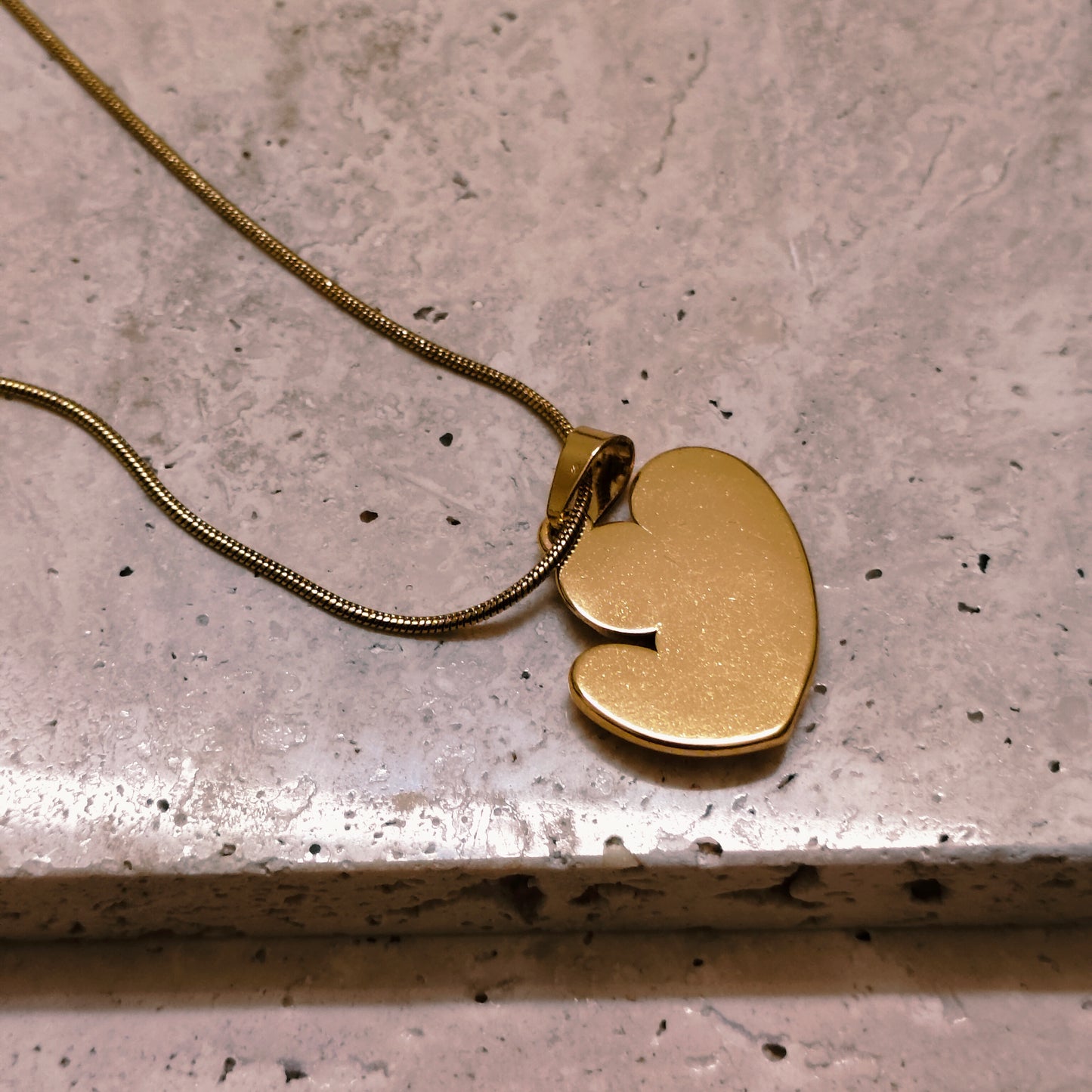 Eternal Bond 18K Gold Plated Pendant Necklace
