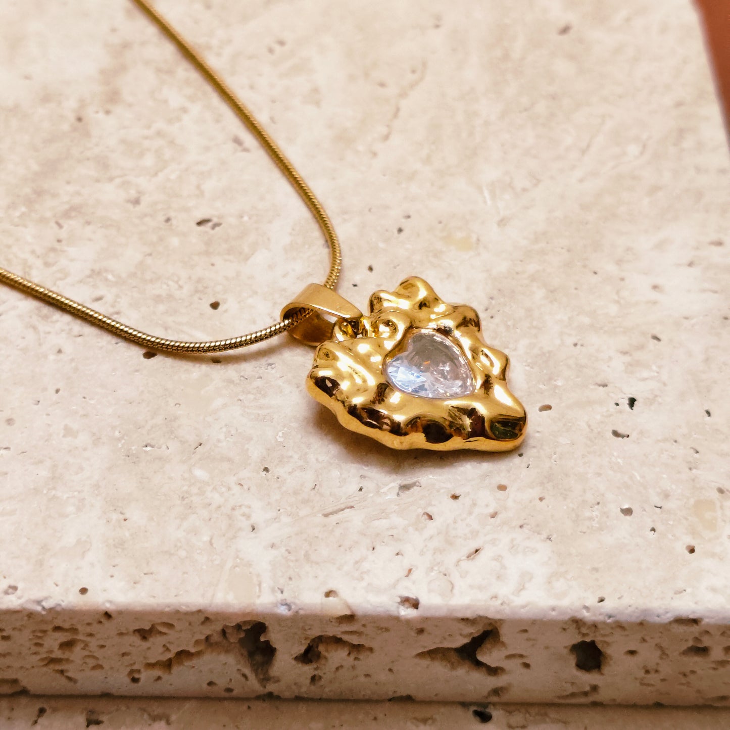 Heart Alchemy 18K Gold Plated Pendant Necklace