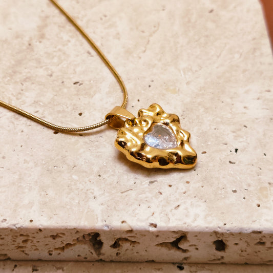 Heart Alchemy 18K Gold Plated Pendant Necklace