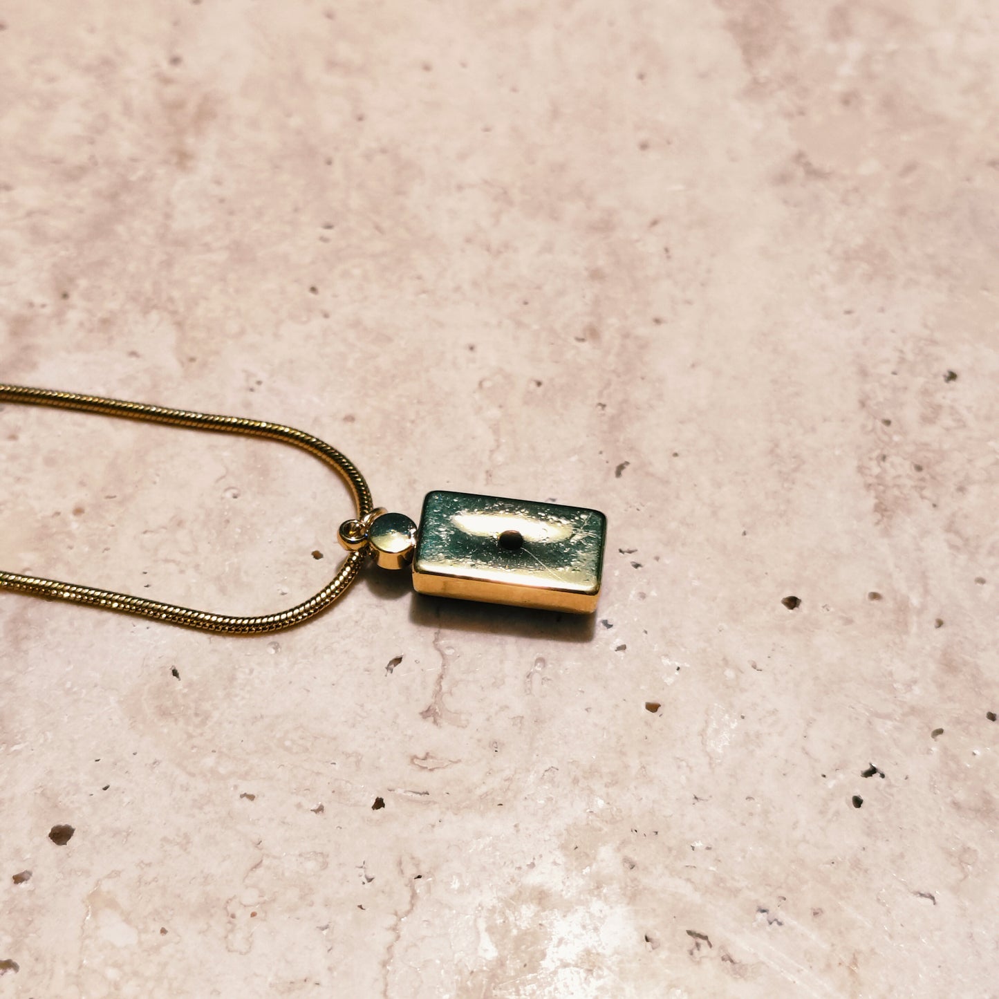 Aurora Black 18K Gold Plated Pendant Necklace