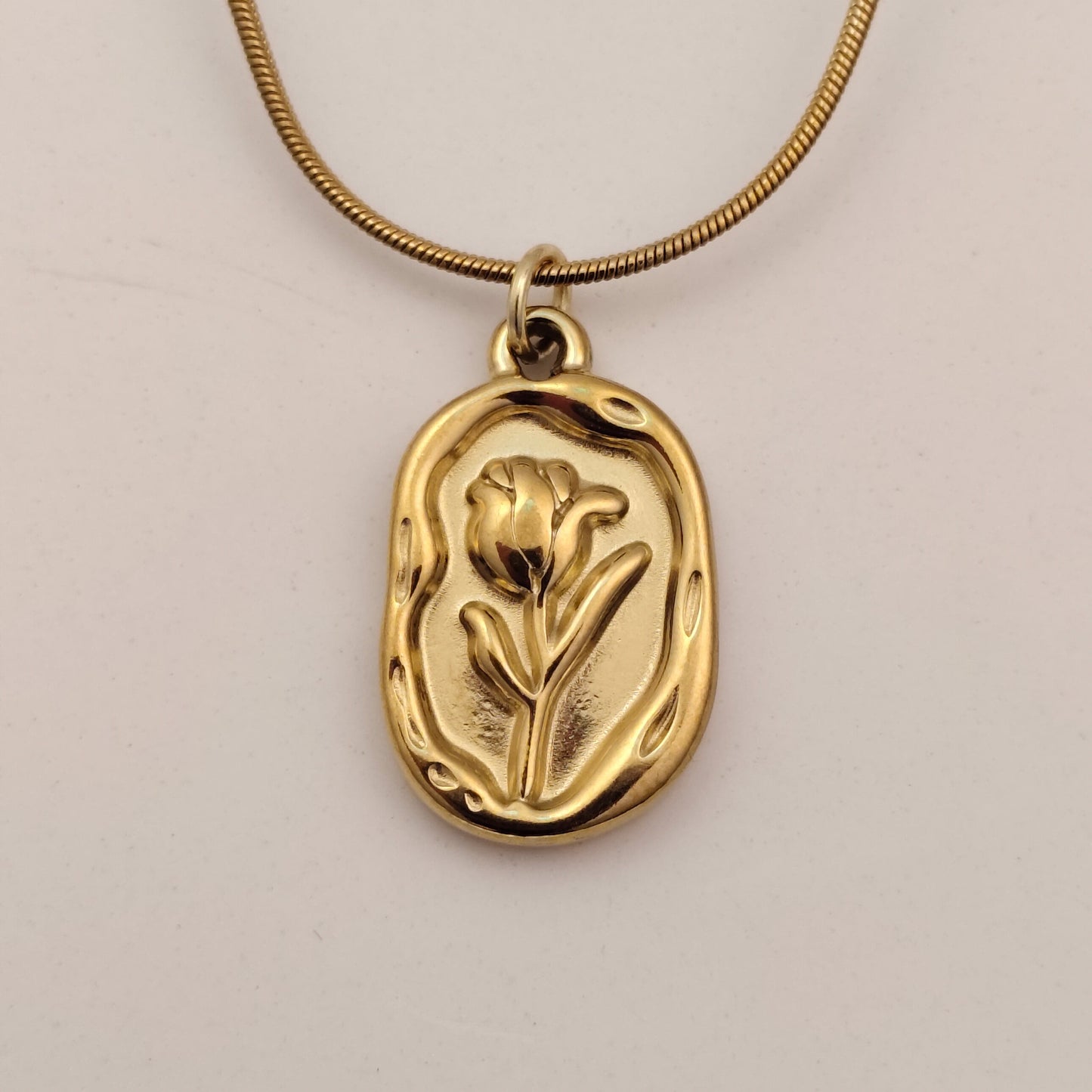 Golden Rose 18K Gold Plated Pendant Necklace