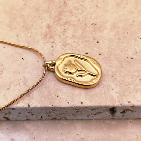 Golden Rose 18K Gold Plated Pendant Necklace