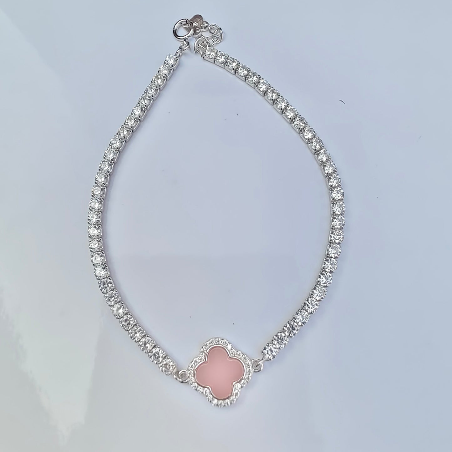 Rose Clover Spark 925 Sterling Silver Bracelet